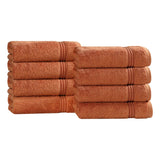 Heritage Egyptian Cotton Plush Thick Absorbent Hand Towel Set of 8