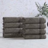 Heritage Egyptian Cotton Plush Thick Absorbent Hand Towel Set of 8