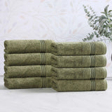 Heritage Egyptian Cotton Plush Thick Absorbent Hand Towel Set of 8