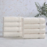 Heritage Egyptian Cotton Plush Thick Absorbent Hand Towel Set of 8