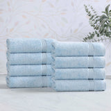 Heritage Egyptian Cotton Plush Thick Absorbent Hand Towel Set of 8