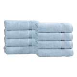 Heritage Egyptian Cotton Plush Thick Absorbent Hand Towel Set of 8