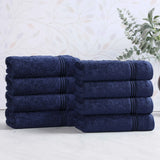 Heritage Egyptian Cotton Plush Thick Absorbent Hand Towel Set of 8