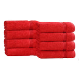 Heritage Egyptian Cotton Plush Thick Absorbent Hand Towel Set of 8