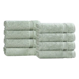 Heritage Egyptian Cotton Plush Thick Absorbent Hand Towel Set of 8