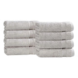 Heritage Egyptian Cotton Plush Thick Absorbent Hand Towel Set of 8