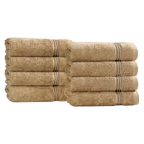Heritage Egyptian Cotton Plush Thick Absorbent Hand Towel Set of 8