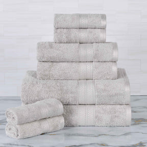 Ultra-Soft Rayon from Bamboo Cotton Blend 8 Piece Towel Set
