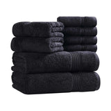 Egyptian Cotton Heritage Plush Towel Set 8 Piece
