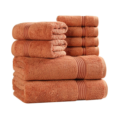 Egyptian Cotton Heritage Plush Towel Set 8 Piece