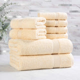 Egyptian Cotton Heritage Plush Towel Set 8 Piece