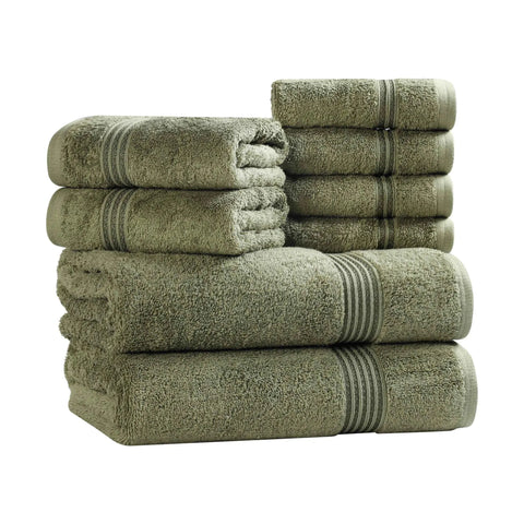 Egyptian Cotton Heritage Plush Towel Set 8 Piece