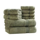 Egyptian Cotton Heritage Plush Towel Set 8 Piece