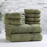 Egyptian Cotton Heritage Plush Towel Set 8 Piece