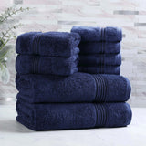 Egyptian Cotton Heritage Plush Towel Set 8 Piece