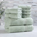 Egyptian Cotton Heritage Plush Towel Set 8 Piece