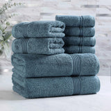 Egyptian Cotton Heritage Plush Towel Set 8 Piece