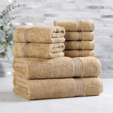 Egyptian Cotton Heritage Plush Towel Set 8 Piece