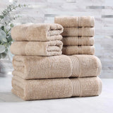 Egyptian Cotton Heritage Plush Towel Set 8 Piece