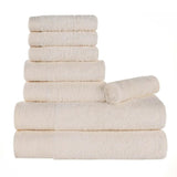 Rayon from Bamboo Eco-Friendly Fluffy Soft Solid 8 Piece Towel Set