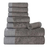 Rayon from Bamboo Eco-Friendly Fluffy Soft Solid 8 Piece Towel Set