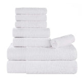 Rayon from Bamboo Eco-Friendly Fluffy Soft Solid 8 Piece Towel Set