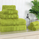 Ultra-Soft Cotton Absorbent Quick-Drying Solid 8 Piece Towel Set