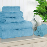 Ultra-Soft Cotton Absorbent Quick-Drying Solid 8 Piece Towel Set