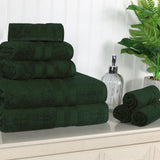 Ultra-Soft Cotton Absorbent Quick-Drying Solid 8 Piece Towel Set