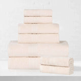 Eco-Friendly Ringspun Cotton Towel Set 8-Piece