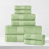 Eco-Friendly Ringspun Cotton Towel Set 8-Piece