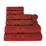 Ultra-Soft Cotton Absorbent Quick-Drying Solid 8 Piece Towel Set