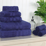 Ultra-Soft Cotton Absorbent Quick-Drying Solid 8 Piece Towel Set