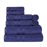 Ultra-Soft Cotton Absorbent Quick-Drying Solid 8 Piece Towel Set