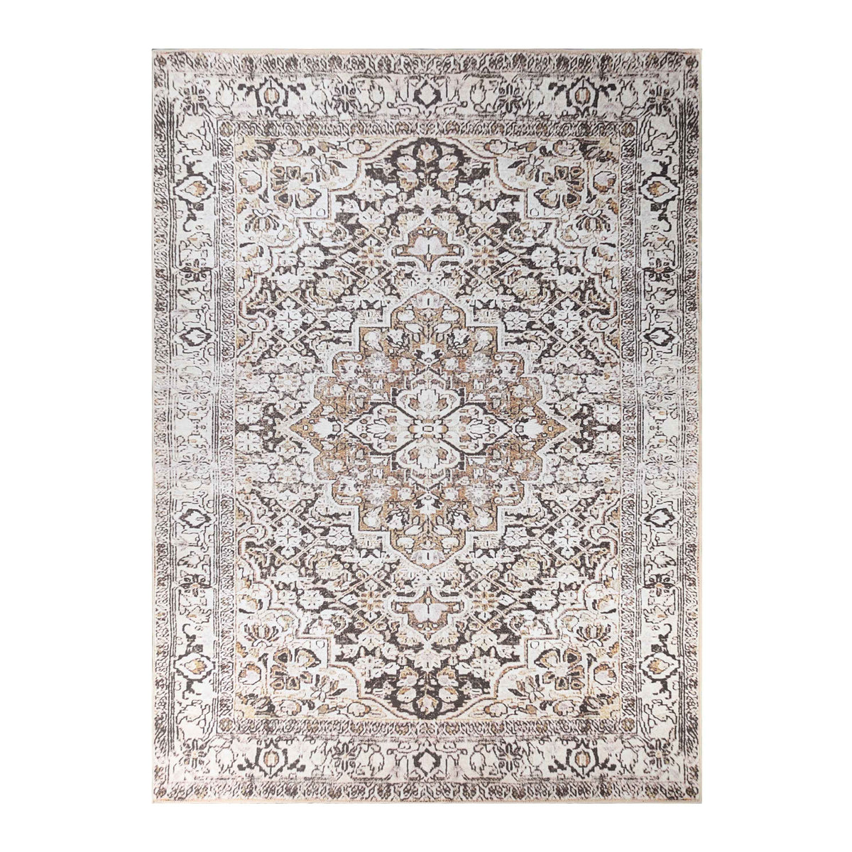 Elodie Bohemian Geometric Floral Medallion Indoor Area Rug Or Runner