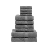 10-Piece Egyptian Cotton Plush Towel Set - Madison
