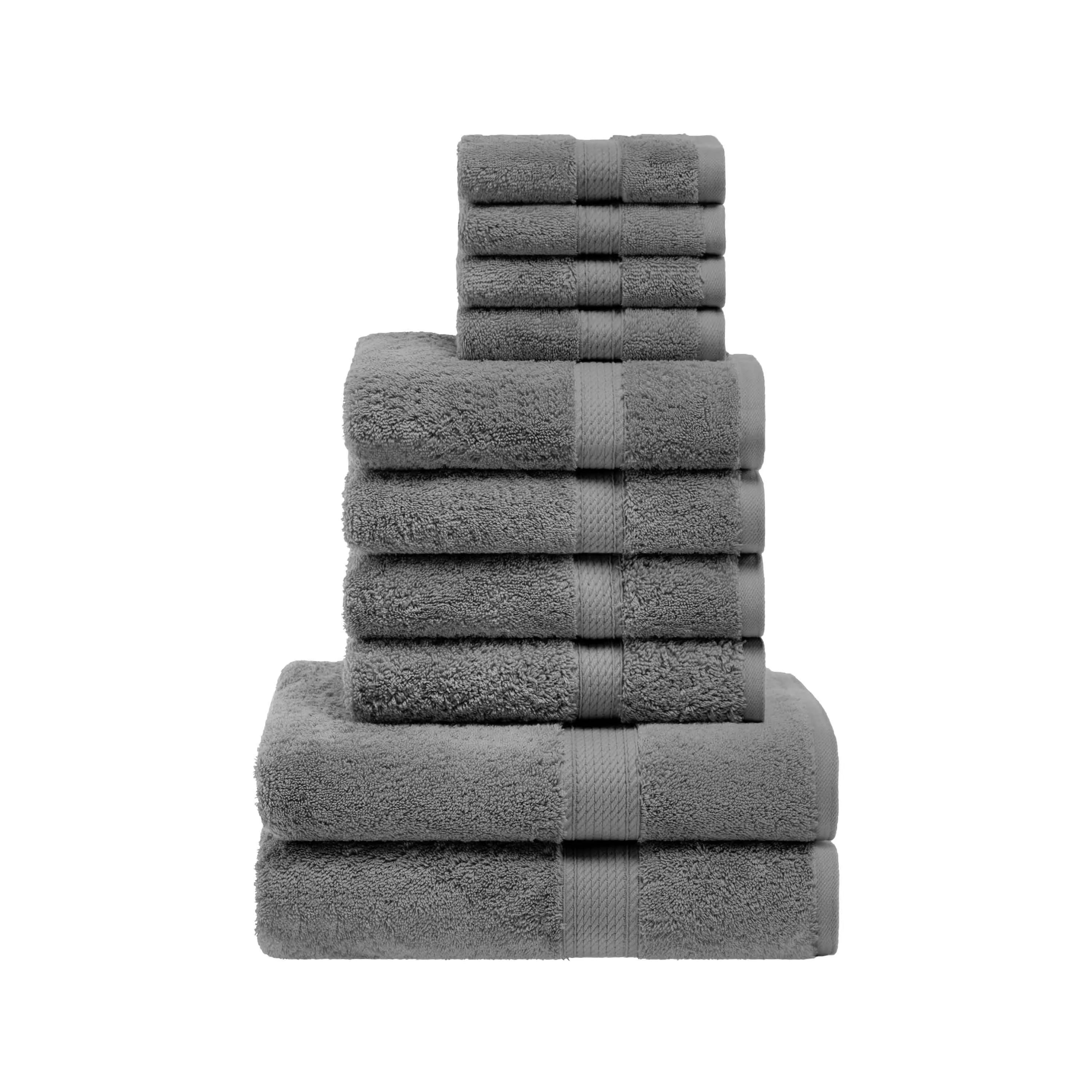 Madison Egyptian Cotton Plush Heavyweight 10 Piece Towel Set
