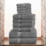 10-Piece Egyptian Cotton Plush Towel Set - Madison