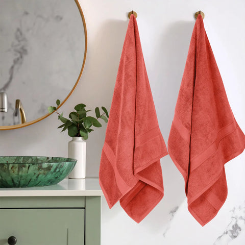 Egyptian Cotton Bath Towels Plush Absorbent Set of 2 Madison