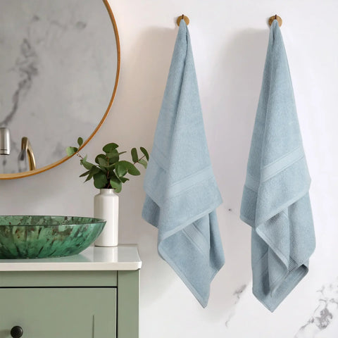 Egyptian Cotton Bath Towels Plush Absorbent Set of 2 Madison
