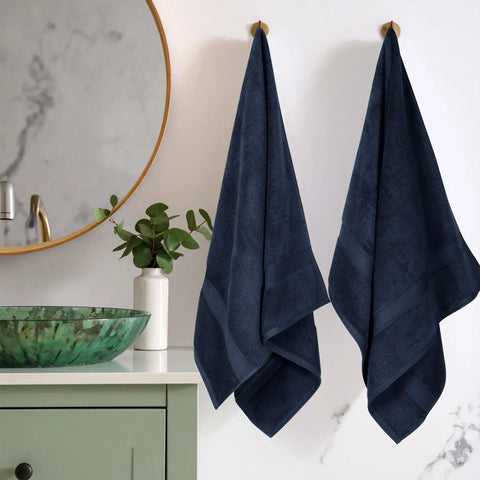 Egyptian Cotton Bath Towels Plush Absorbent Set of 2 Madison