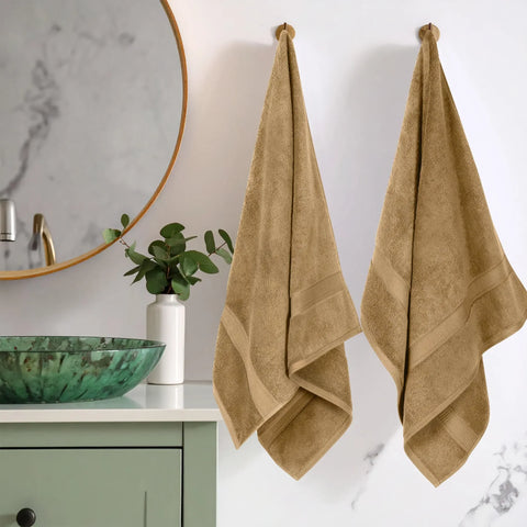 Egyptian Cotton Bath Towels Plush Absorbent Set of 2 Madison