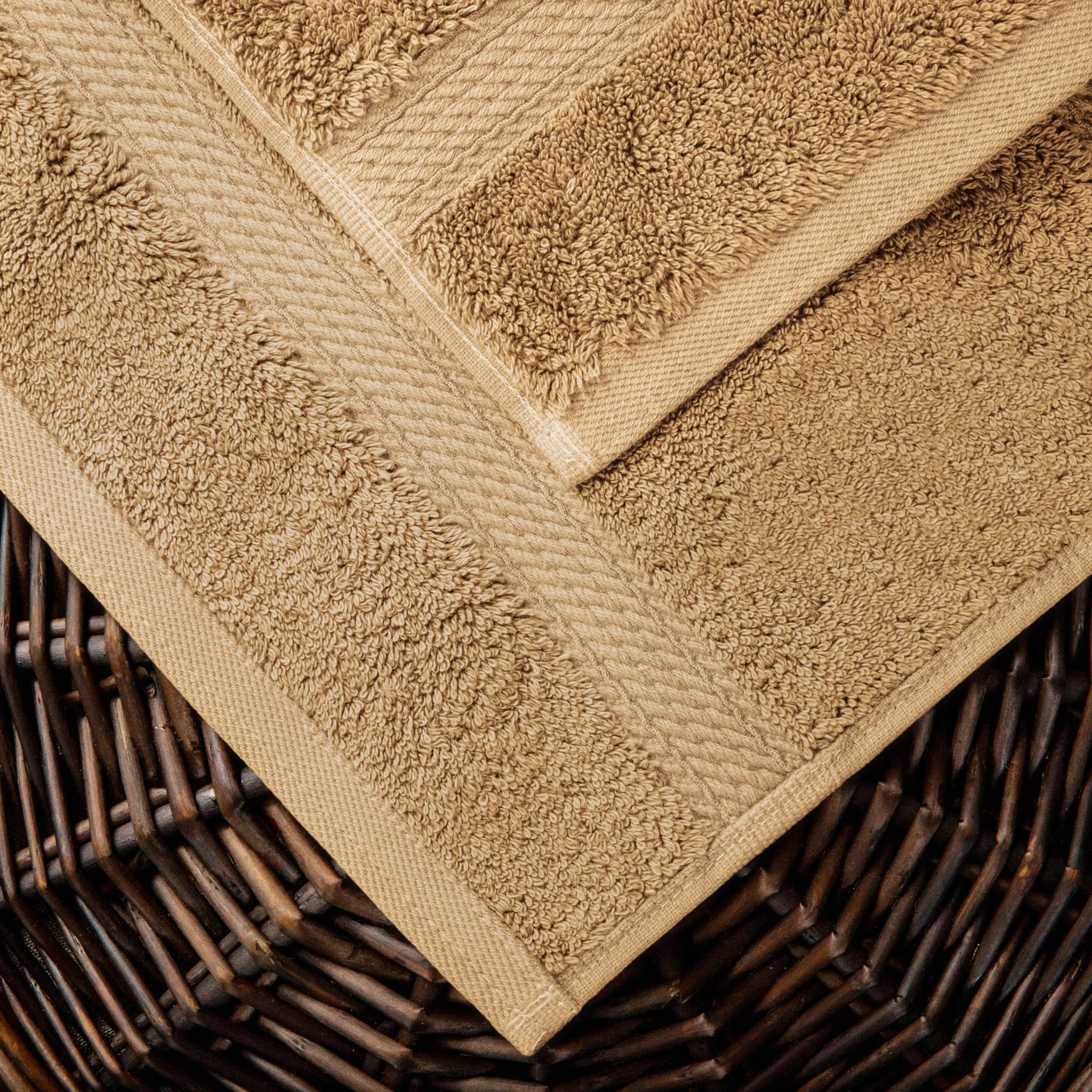 Madison Egyptian Cotton Plush Thick Absorbent Bath Towel Set of 2