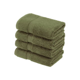 Egyptian Cotton Hand Towels 4-Piece Plush Set by Madison
