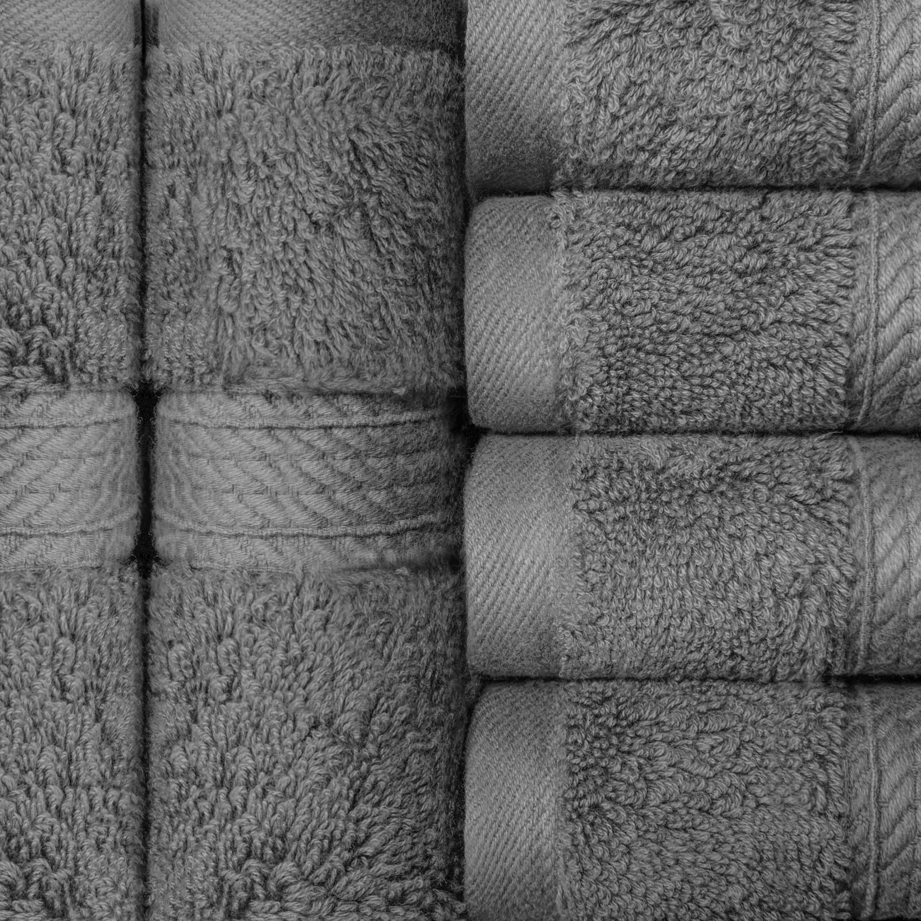 Superior Madison Egyptian Cotton Plush Face Towel Washcloth Set of 6