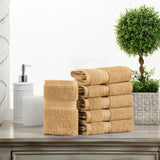 Egyptian Cotton Face Towel Set of 6 by Madison