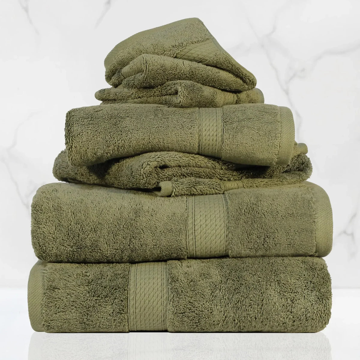 Egyptian Cotton 6-piece towel set – Plush & Heavyweight