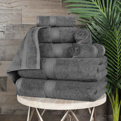 Egyptian Cotton 8-piece towel set – Plush & Heavyweight