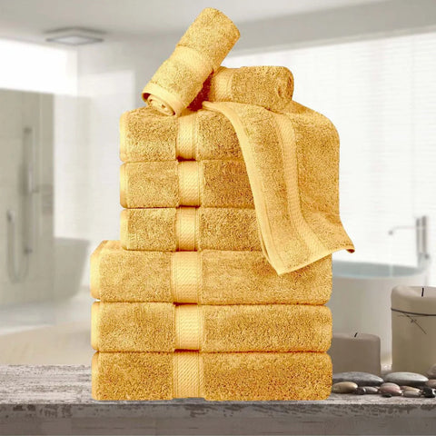 9-Piece Egyptian Cotton Plush Towel Set - Madison