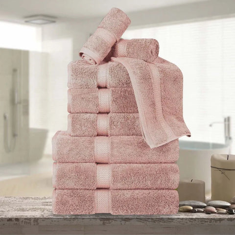 9-Piece Egyptian Cotton Plush Towel Set - Madison